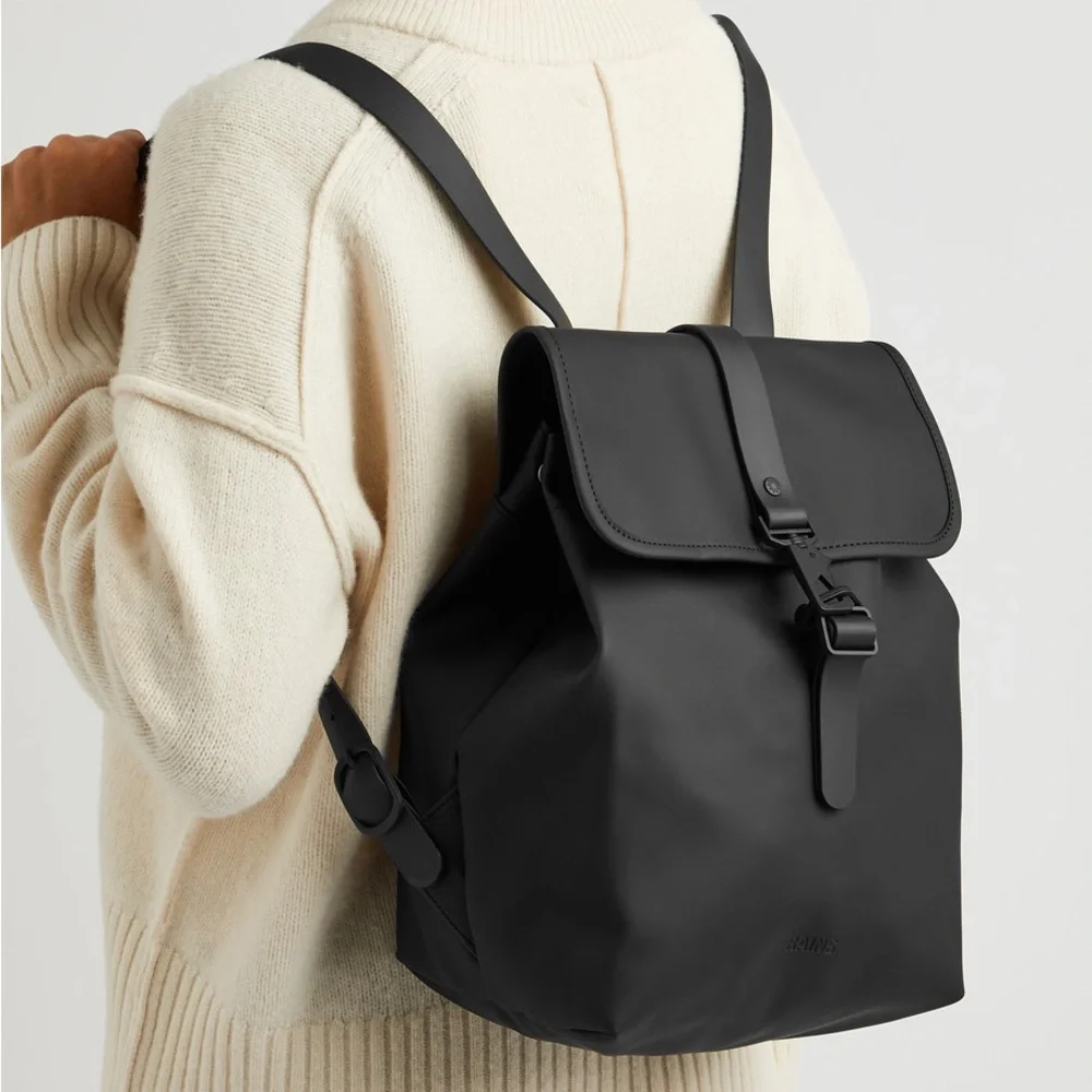 Rains Black Backpack - Picture 1 of 5